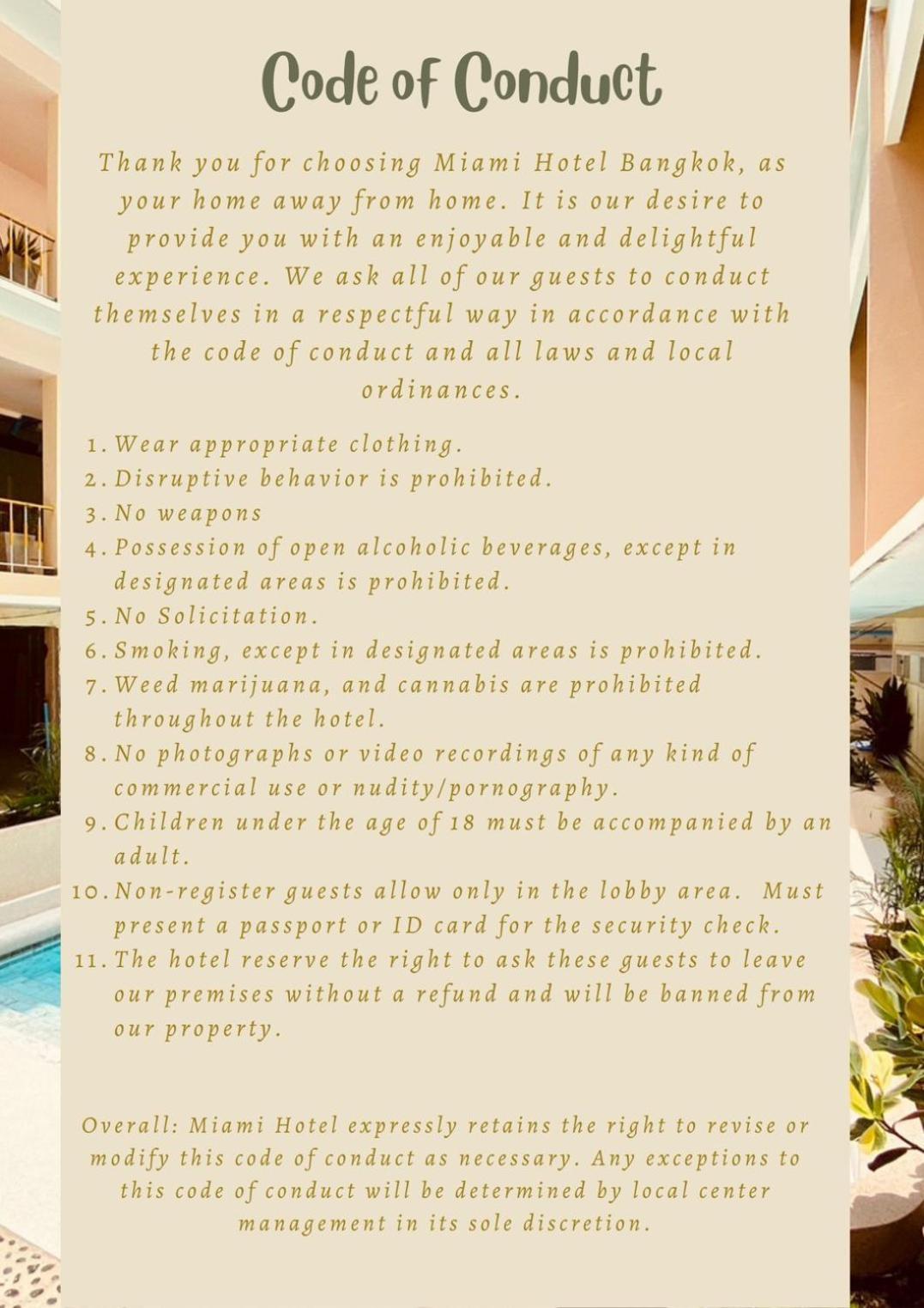Miami Hotel Bangkok Exteriér fotografie